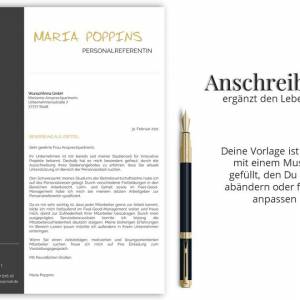 Bewerbungsvorlage deutsch | Word & Pages | Professionelle Bewerbung | Lebenslauf, Anschreiben, Deckblatt Bild 3