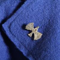 Pin "Taube" Friedenstaube aus 935 Silber, zum Anstecken Bild 1