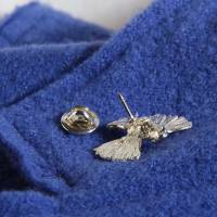 Pin "Taube" Friedenstaube aus 935 Silber, zum Anstecken Bild 5