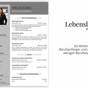 Professionelle Bewerbungsvorlage deutsch | Lebenslauf Vorlage Word, Pages & Canva | Seriöse Bewerbung Bild 6