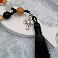 Gebetskette "Perlen der Trauer", christlicher Schmuck, christliches Geschenk Bild 4
