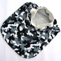 Babys 0-6 Monate Strampelsack Pucksack Schlafsack Camouflage weiß grau schwarz Tarnfleck Jerseyschlafsack Mädchen Jungs Bild 2