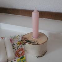 Kleiner Kerzenständer " Birkenstämmchen" Bild 1