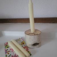 Kerzenständer " Birkenstämmchen" Bild 1