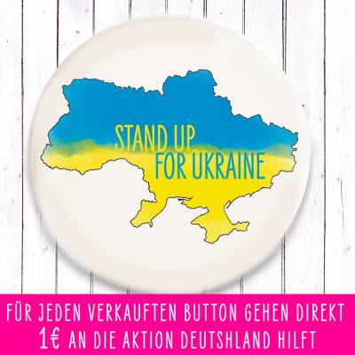 Charity Button Stand up for Ukraine