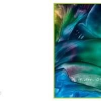 Kunst–Doppelkarte - „Unterwasserlandschaft“ - bewusst ohne Textvorgabe - Design  Ulrike Kröll. Bild 2