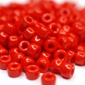 10g 6/0 Czech Seed Beads Matubo | Opaque Red Bild 1
