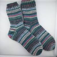Socken Größe 42/43, handgestrickt, Socken für Damen und Herren Bild 1