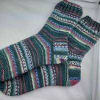 Socken Größe 42/43, handgestrickt, Socken für Damen und Herren Bild 2