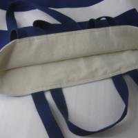 Stofftasche maritim aus Baumwolle mit vier Henkeln Bild 4