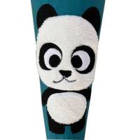 Schultüte Panda, Zuckertüte in petrol mit Namen bestickt für Step by Step Schulranzen Bild 4