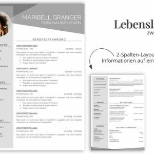 Kreative Bewerbungsvorlage deutsch | Vorlage Lebenslauf modern, Anschreiben, Deckblatt | Word & Pages Bild 5