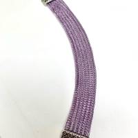 Drahtgestricktes Armband, lilac Bild 2