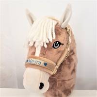 Halfter Hobby Horse Glitzer gold personalisierbar Bild 1