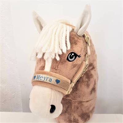 Halfter Hobby Horse Glitzer gold personalisierbar