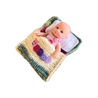 Puppenbettchen - Schlafsack für Puppen ca.15 cm Bunte Raupe sofort lieferbar !!! Bild 2