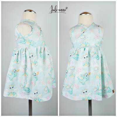 Gr. 92 Sommerkleid "Belle" Baby Drachen Mint