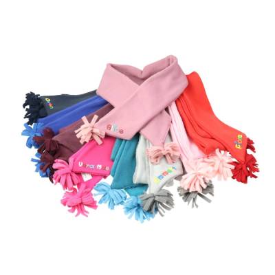 Kinderschal 85cm für Mädchen und Jungen mit Namen - Personalisierter Schal für Kinder Winter - Winterschal Kinderschal