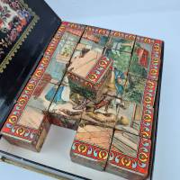 Antikes Würfelpuzzle Bilderwürfel - Klötze mit Märchenmotiven Bild 7