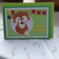 Geburtstagskarte,Kinderkarte,Fuchs Bild 1
