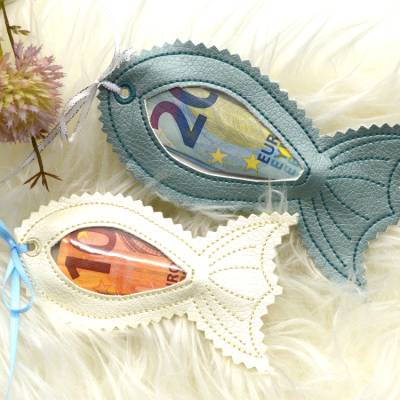 Stickdatei Fisch ITH Füllobjekt Wunscherfüller Kommunion Taufe Firmung