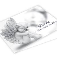 Danksagungskarten Engel, 12 Danke Karten mit Umschlag, Karten mit Engel Motiv, Danke nach Beerdigung Bild 7