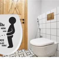 Toiletten Deckel Aufkleber-Sticker-Tür-Fun-WC-Bad-Toilette-Cartoon Aufkleber Bild 1