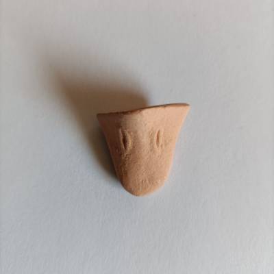 Entenschnabel klein aus Ton getöpfert Unikat