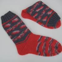 Handgestrickte Socken Damensocken Größe 36/37 Bild 4