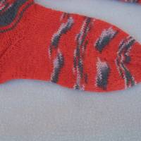 Handgestrickte Socken Damensocken Größe 36/37 Bild 5