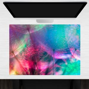 Schreibtischunterlage – Pusteblume im bunten Farbspiel  – 70 x 50 cm – Schreibunterlage aus erstklassigem Premium Vinyl Bild 1