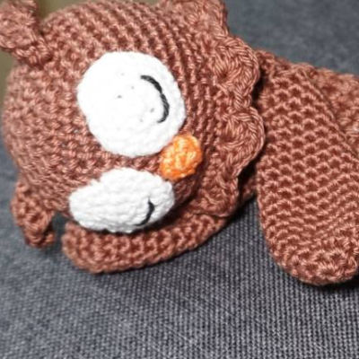 Amigurumi Häkelanleitung Schnuffeltuch Eule