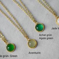 Jade weiß Creolen, Edelstein vergoldete Ohrringe, weiße Jade Ohrhänger, kleine Weiß Gold Ohrringe, Minimalistisch Bild 10