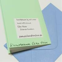 Eulen Mini Karte Set romantisch Blüten im Mini Umschlag edle Klappkarte Vatertag Herz vintage stil Bild 6