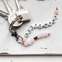 Beste Mama • Schlüsselanhänger | Perlen | Farbwahl | Geschenkidee Muttertag Bild 4