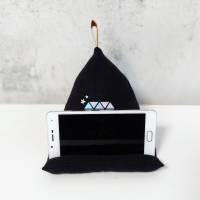 Handykissen / Sitzsack Pyramide DIAMONDS - Smartphonestütze als Handyhalterung | Kirschkernfüllung | RÄUBERKIND Bild 4