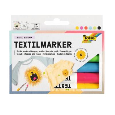 Textilmarker Folia Set 1,0 mm