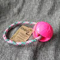 Moby Hunde Ball mit Seil Bild 1