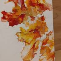 Fluid Art Painting "Autumn Leaves" 30 x 50 cm Bild 3