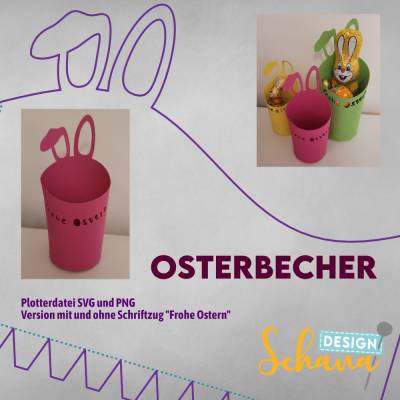 Osterverpackung SVG Osterbecher Schneidedatei für Plotter