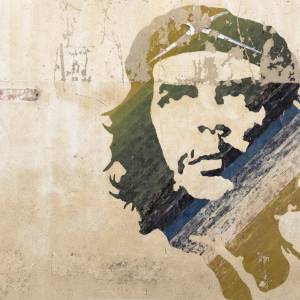 Napfunterlage | Futtermatte „Che Guevara“ aus Premium Vinyl - 60x40 cm - rutschhemmend, abwaschbar, reißfest - Made in G Bild 4