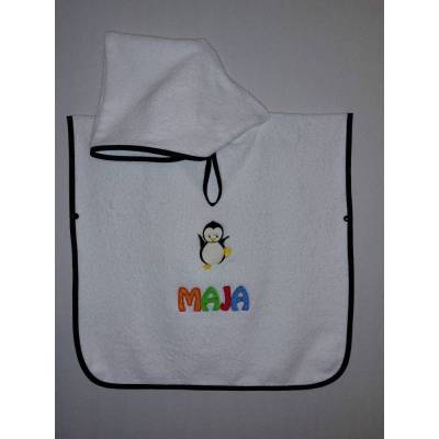 Badeponcho, Poncho mit Stickbild und Name nach Wunsch