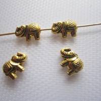 4/6x Metallperlen Elefant 2 Größen und 2 Farben zur Auswahl Bild 4