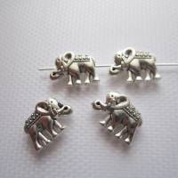 4/6x Metallperlen Elefant 2 Größen und 2 Farben zur Auswahl Bild 5