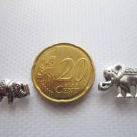 4/6x Metallperlen Elefant 2 Größen und 2 Farben zur Auswahl Bild 7