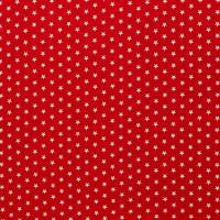Baumwolle Carrie Sterne rot/weiß Oeko-Tex Standard 100(1m /9,00€) Bild 1