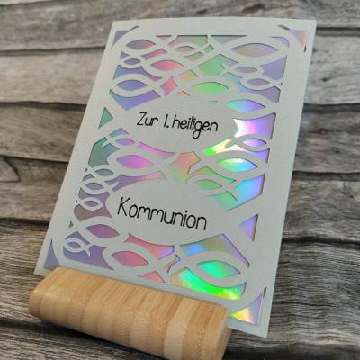 Karte Fische  - Kommunion, Konfirmation oder Taufe