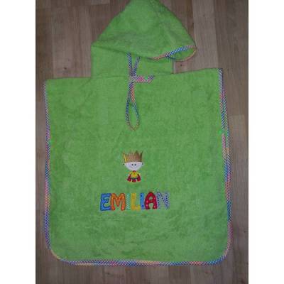Badeponcho, Poncho mit Stickbild und Name nach Wunsch