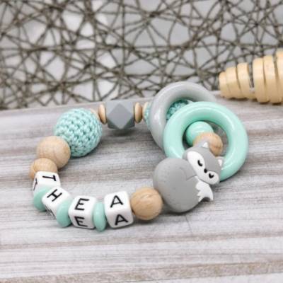 Greifling mit Namen Fuchs Jungen Mädchen Geschenkidee