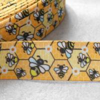 Biene, Insekt, Natur,   22 mm  Borte Ripsband, Bild 1